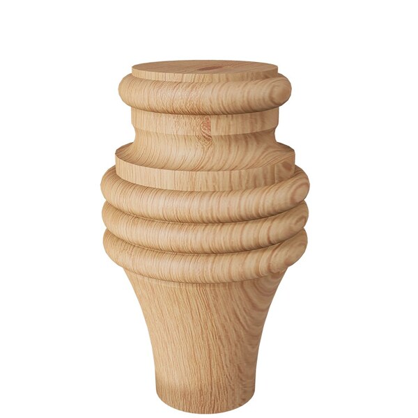 Designs Of Distinction Country French Tall Bun Foot - Red Oak 01702520AK1 - main